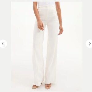 NWT! Veronica Beard Jude Linen Wide-Leg Pant